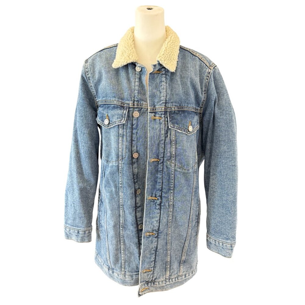 Denim Sherpa-Lined Denim Jacke